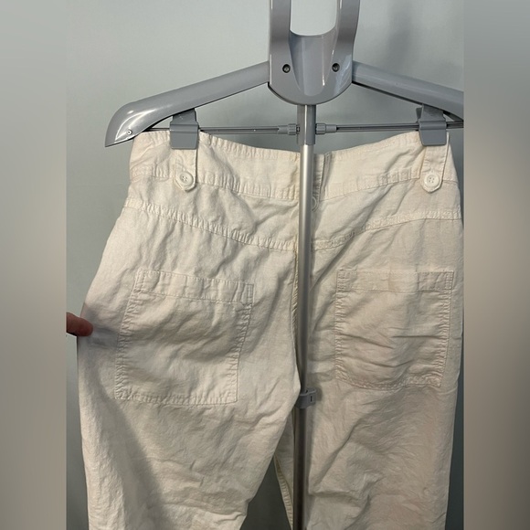 H&M white linen blend pants size‎ 12 - Picture 10 of 11